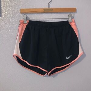 Nike Dri Fit Black Lined Running Gym Workout Athletic Shorts